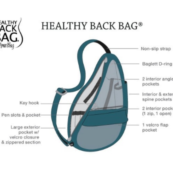 Ameribag Microfiber Backpacks Black Healthy Back - Picture 8 of 8